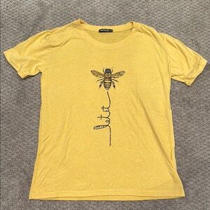 SeeYou Shy - Let It Bee Mustard Yellow Graphic Tee